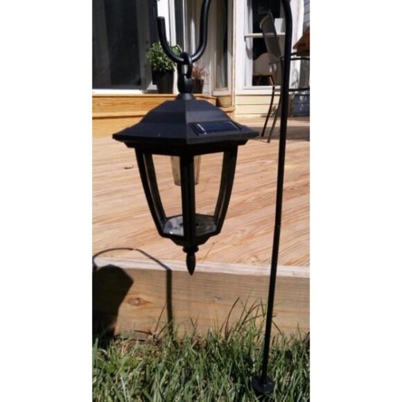 34 Inch Hanging Solar Lights Outdoor Waterproof Solar Garden Lights, 2 Pack - Picture 3 of 4